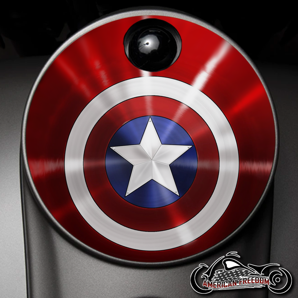 Custom Fuel Door - Captain America